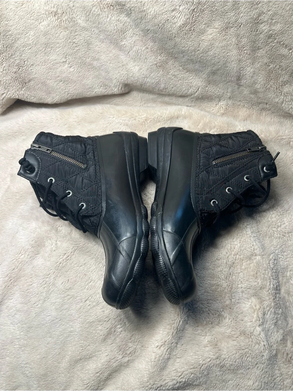 Sperry boots black womens size 9.5
